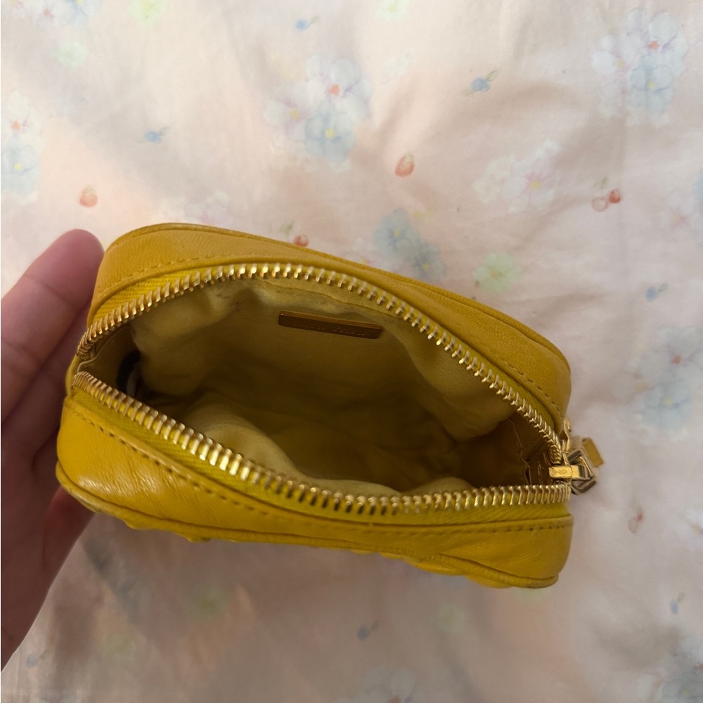 Miu Miu Mustard Quilted Mini Bag - Picture 2 of 4